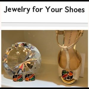 Black/Gold/4 color Shoe Clips MCC4